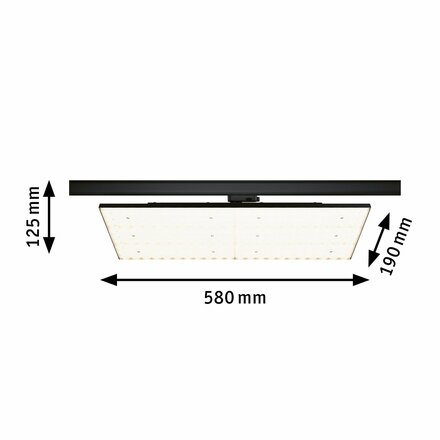 PAULMANN ProRail3 LED Panel Deck 75W 3000K 230V černá