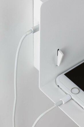 PAULMANN Nástěnné svítidlo Devara USB C E27 230V max. 40W stmívatelné bílá mat 967.74