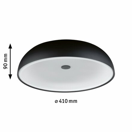 PAULMANN LED stropní svítidlo 3-krokové-stmívatelné Jaron 2700K 230V 26,5W stmívatelné černá mat