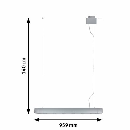 PAULMANN URail závěs Barre matný chrom max. 6x10W GU10 969.59