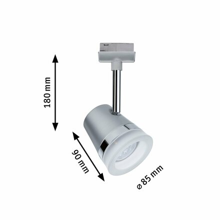 Paulmann URail Spot Cone chrom mat/chrom bez zdroje světla, max. 10W GU10 976.13 P 97613