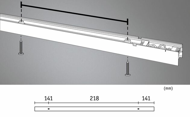 PAULMANN Linion světelná lišta 0,5m 24V 8,5W 3000K černá