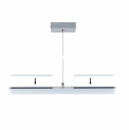 PAULMANN Linion příslušenství rovný kryt bílá 1000x36mm
