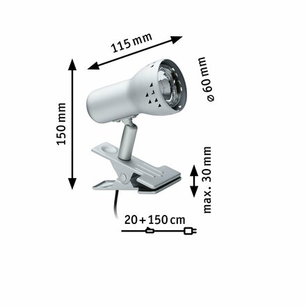 Paulmann Svítidlo na skřipec 1x40W,E14, 230V 998.25 P 99825