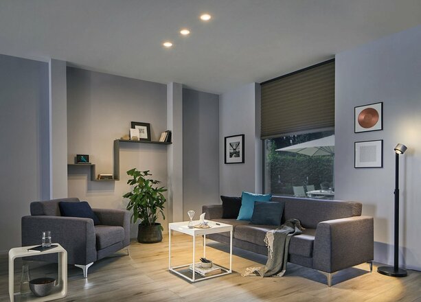 PAULMANN Premium vestavné svítidlo LED Suon stmívatelné 2700K 6,5W 230 V saténové 999.41 P 99941