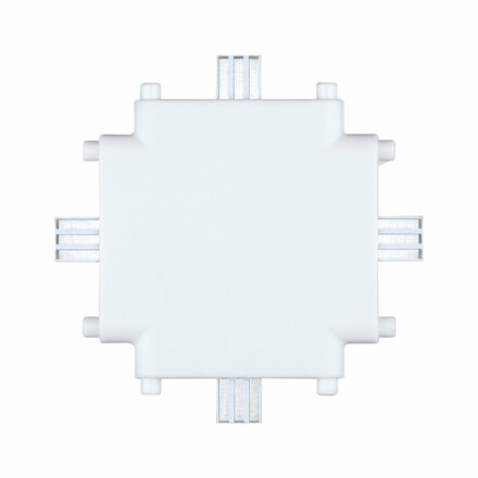 PAULMANN Nábytkové svítidlo Clever Connect X-spojka Border bílá mat 12V 999.66