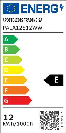 ACA Lighting LED FILAMENT E27 G125 12W 2700K 230V 1540lm RA80 PALA12512WW