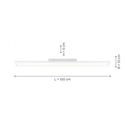 PAUL NEUHAUS LED panel svítidlo, bílé, hranaté, CCT nastavení teploty barvy, stmívatelné 2700-5000K