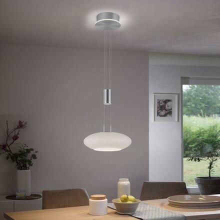 PAUL NEUHAUS, Q-ETIENNE, LED závěsné svítidlo ocel, Smart Home ZigBee 2700-5000K 2075-55