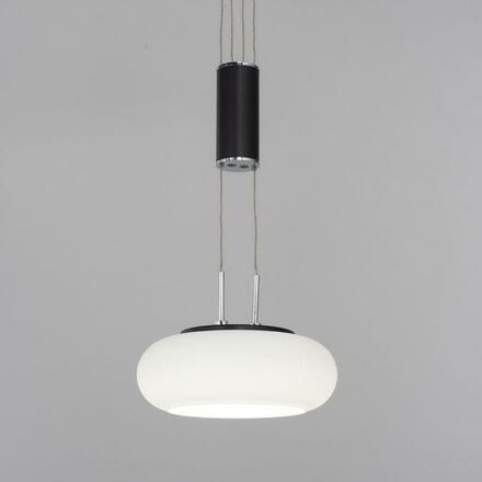PAUL NEUHAUS Q ETIENNE závěsné svítidlo Smart Home, černá, podlouhlé, 2 ramenné ZigBee 2700-5000K