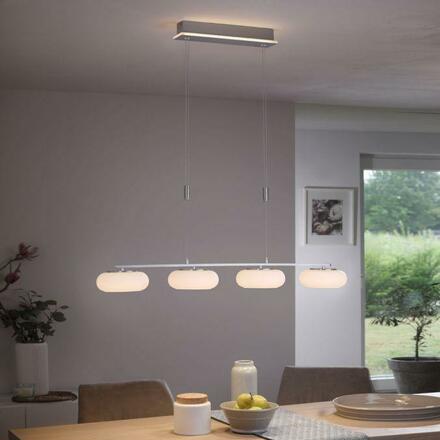 PAUL NEUHAUS, Q-ETIENNE, LED závěsné svítidlo ocel, Smart Home ZigBee 2700-5000K 2079-55