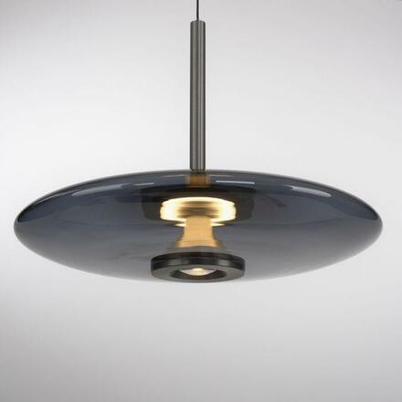 PAUL NEUHAUS Závěsné svítidlo PURE E-Vitrum šedá elektrické 2700-5000K PN 2084-15