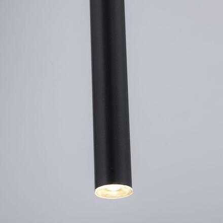 PAUL NEUHAUS LED závěsné svítidlo černá 1 ramenné stmívatelné teplá bílá subtilní design 3000K PN 2111-18