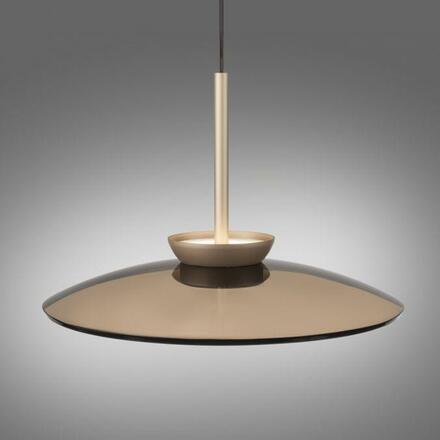 PAUL NEUHAUS LED závěsné svítidlo PURE E-Moon bronz elektricky nastavitelná výška 2700-5000K PN 2195-97