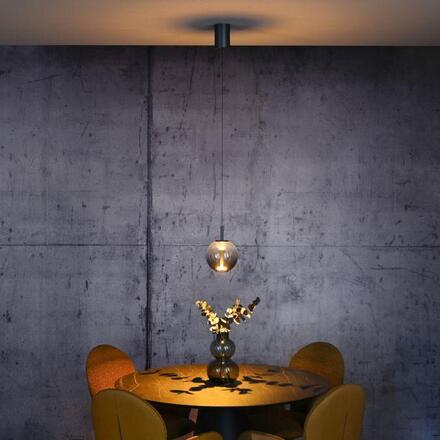 PAUL NEUHAUS Závěsné svítidlo PURE Infinity mystická šedá, komfortně nastavitelná výška, ovladač 2200-5000K