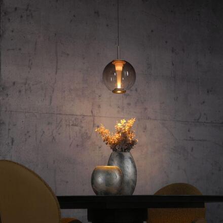 PAUL NEUHAUS Závěsné svítidlo PURE Infinity bronzová, komfortně nastavitelná výška, ovladač 2200-5000K