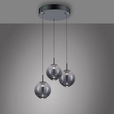 PAUL NEUHAUS Závěsné svítidlo PURE E-Infinity mystická šedá , elektricky nastavitelná výška, ovladač 2200-5000K