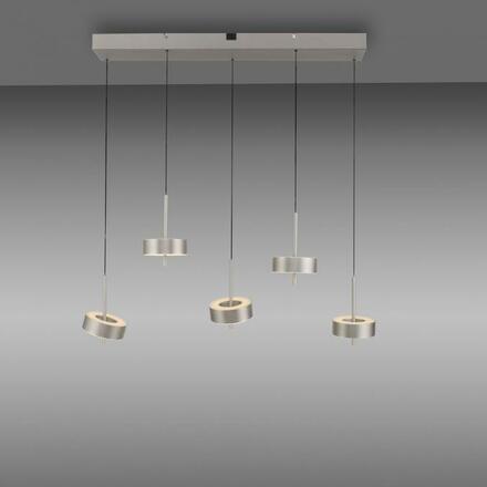 PAUL NEUHAUS Závěsné svítidlo Q-ROTATE 5 ramenné hliník nastavitelná výška Smart Home ZigBee 2700-5000K PN 2249-95