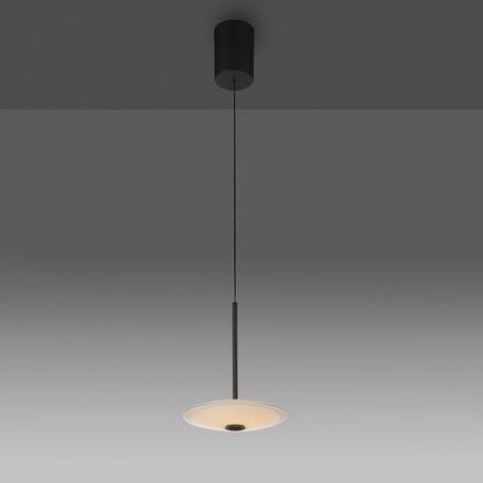 PAUL NEUHAUS LED závěsné svítidlo ELIPSA, černá, Comfort-Lift, stmívatelné 3000K
