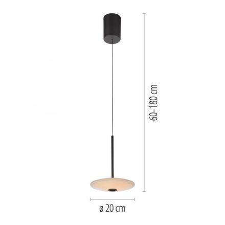 PAUL NEUHAUS LED závěsné svítidlo ELIPSA, černá, Comfort-Lift, stmívatelné 3000K
