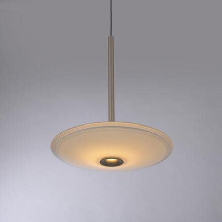 PAUL NEUHAUS LED závěsné svítidlo ELIPSA, bronzová, stmívatelné Comfort-Lift 3000K