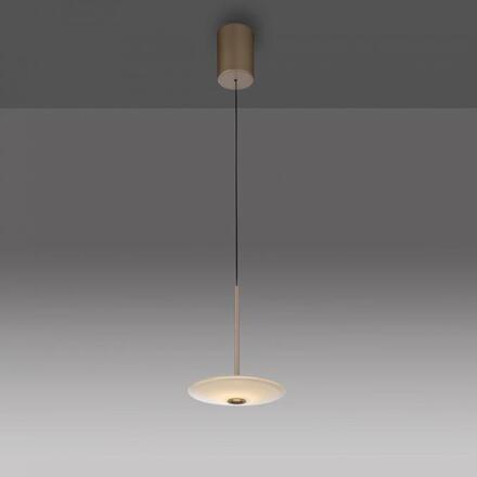 PAUL NEUHAUS LED závěsné svítidlo ELIPSA, bronzová, stmívatelné Comfort-Lift 3000K