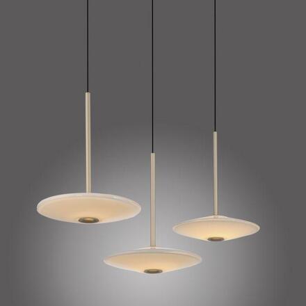 PAUL NEUHAUS LED závěsné svítidlo ELIPSA, bronzová, stmívatelné, Comfort-Lift 3000K