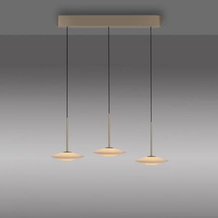 PAUL NEUHAUS LED závěsné svítidlo ELIPSA, bronzová, stmívatelné, Comfort-Lift 3000K