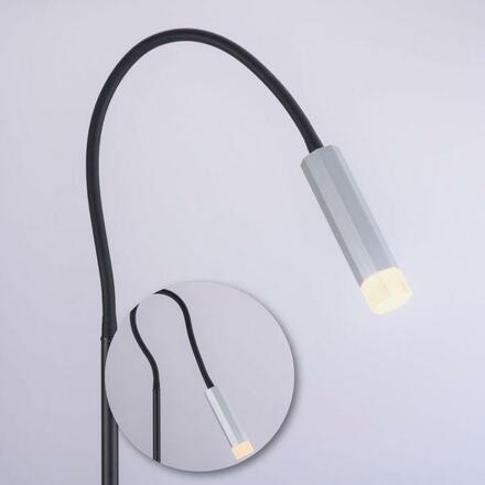 PAUL NEUHAUS PURE-GEMIN LED stojací svítidlo v nadčasovém klasickém designu s nastavitelným světelným ramenem 2700K