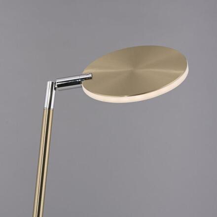 PAUL NEUHAUS LED stojací svítidlo na baterie BENTE, bateriové svítidlo, IP20, nabíjecí, mosaz 2700-5000K