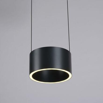 PAUL NEUHAUS LED závěsné svítidlo PURE Clipse, šedá, dálkový ovladač, Comfort Lift, paměťová funkce 2200-5000K
