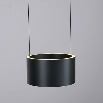 PAUL NEUHAUS LED závěsné svítidlo PURE Clipse, šedá, dálkový ovladač, Comfort Lift, paměťová funkce 2200-5000K