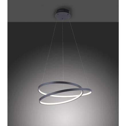 PAUL NEUHAUS LED závěsné svítidlo, kruhové, černá, elegantní design SimplyDim 3000K PN 2472-18