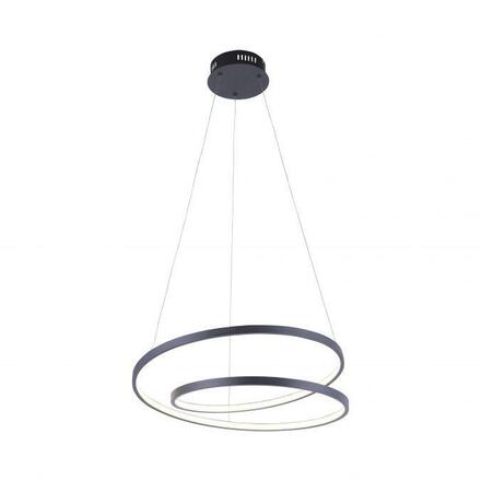 PAUL NEUHAUS LED závěsné svítidlo, kruhové, černá, elegantní design SimplyDim 3000K PN 2472-18