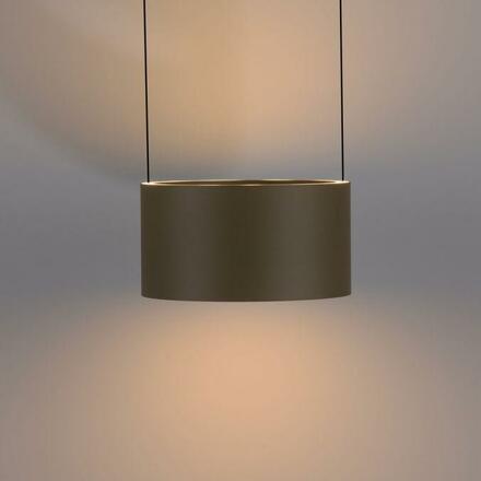 PAUL NEUHAUS LED závěsné svítidlo PURE Clipse, bronzová, dálkový ovladač, Comfort Lift, paměťová funkce 2200-5000K