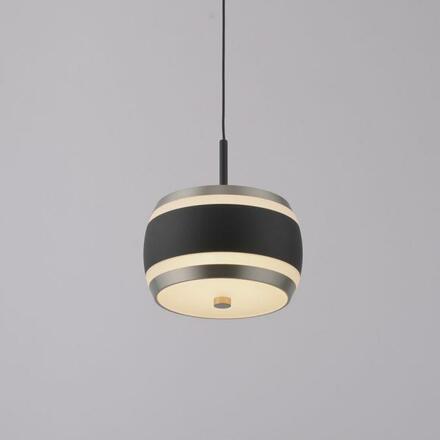 PAUL NEUHAUS Závěsné svítidlo PURE Falling Rings, černá / metalická šedá 2200-5000K