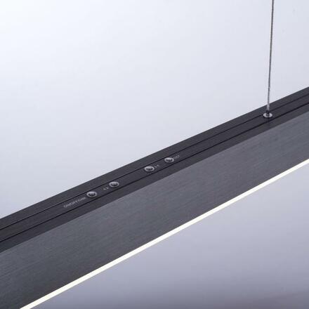 PAUL NEUHAUS PURE MOTO e-SLIDE šedá, elektricky nastavitelná délka, závěsné svítidlo 2700-5000K