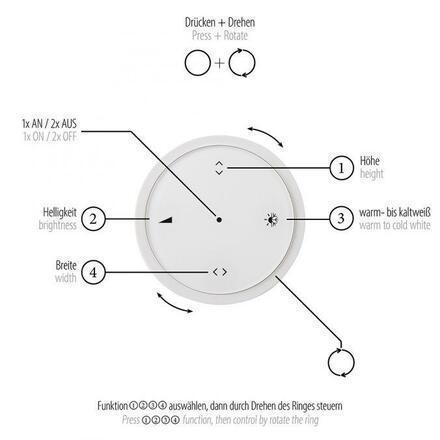 PAUL NEUHAUS LED závěsné svítidlo PURE-MOTO-RISE šedá elektricky nastavitelná výška, dotykový vypínač 2700-5000K PN 2545-15