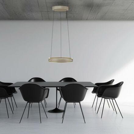 PAUL NEUHAUS PURE E-Loop, LED závěsné svítidlo bronz 2200-5000K