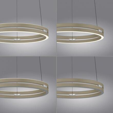 PAUL NEUHAUS PURE E-Loop, LED závěsné svítidlo bronz 2200-5000K
