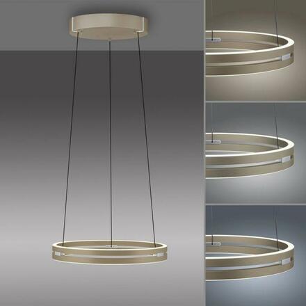 PAUL NEUHAUS PURE E-Loop, LED závěsné svítidlo bronz 2200-5000K