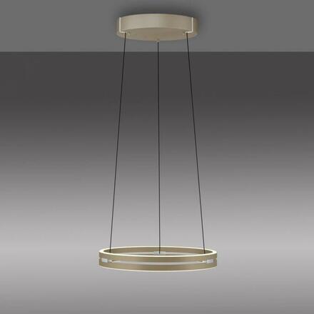 PAUL NEUHAUS PURE E-Loop, LED závěsné svítidlo bronz 2200-5000K