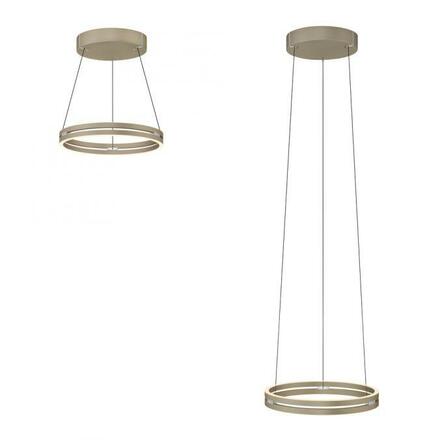 PAUL NEUHAUS PURE E-Loop, LED závěsné svítidlo bronz 2200-5000K