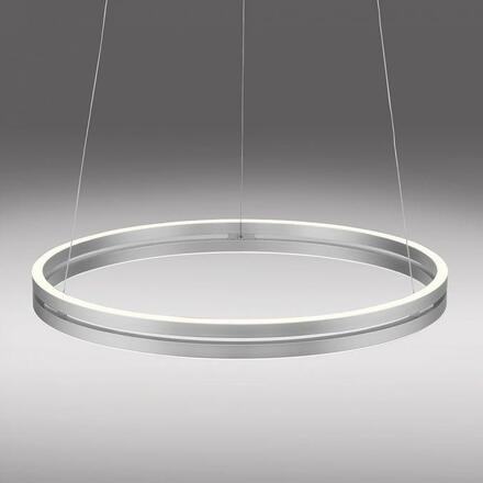 PAUL NEUHAUS LED závěsné svítidlo PURE-E-LOOP hliník elektricky nastavitelná výška 2700-5000K PN 2551-95