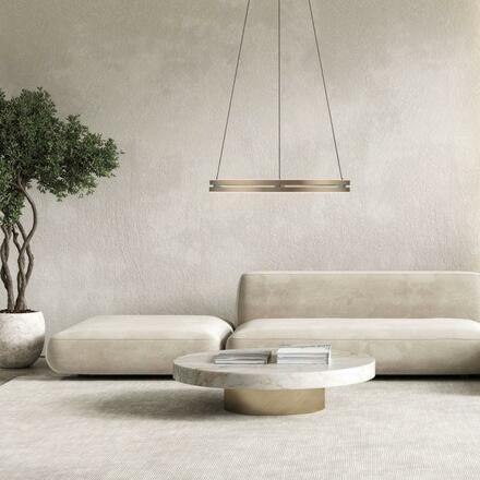 PAUL NEUHAUS PURE E-Loop, LED závěsné svítidlo, bronz 2200-5000K