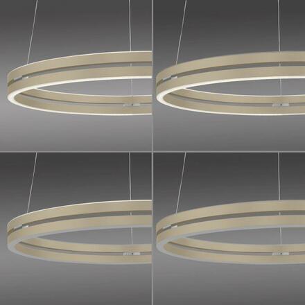 PAUL NEUHAUS PURE E-Loop, LED závěsné svítidlo, bronz 2200-5000K
