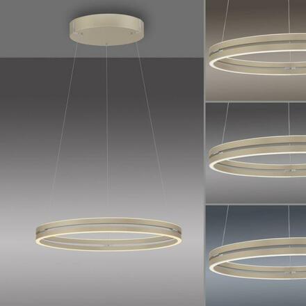 PAUL NEUHAUS PURE E-Loop, LED závěsné svítidlo, bronz 2200-5000K
