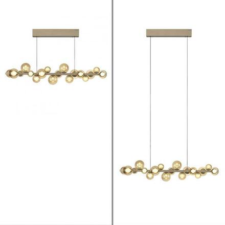 PAUL NEUHAUS LED závěsné svítidlo PURE E-Popup elektrické 2700-5000K bronz / amber / satin 2557-97