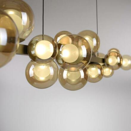 PAUL NEUHAUS LED závěsné svítidlo PURE E-Popup elektrické 2700-5000K bronz / amber / satin 2557-97