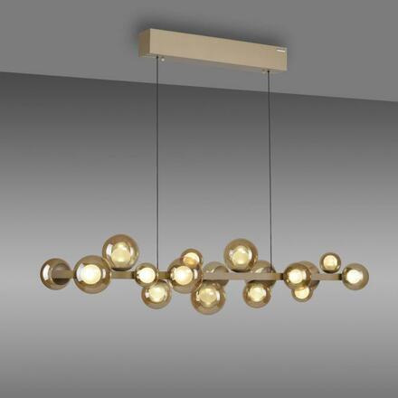 PAUL NEUHAUS LED závěsné svítidlo PURE E-Popup elektrické 2700-5000K bronz / amber / satin 2557-97